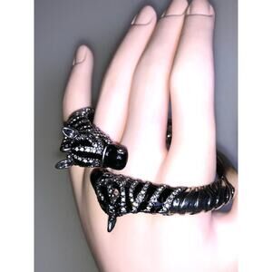 CHLOE + ISABEL safari elegance zebra crystal cuff bracelet - B080